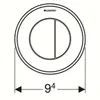 Клавиша смыва для унитаза Geberit Sigma/Delta/Omega/AP123 116.042.46.1