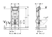 Инсталляция Geberit DUOFIX UP320 111.350.00.5