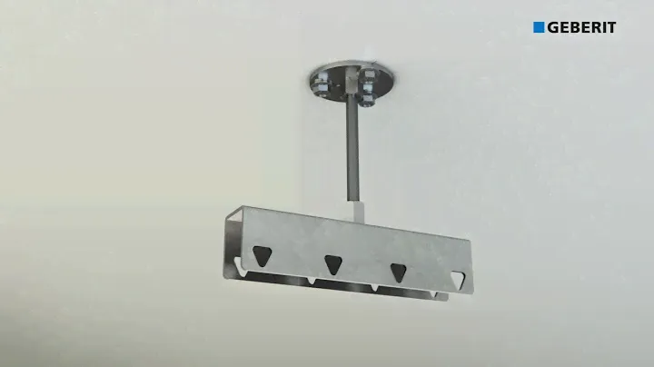 Geberit Pluvia, système de fixation