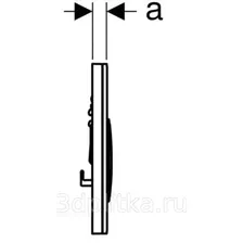Кнопка смыва Geberit Sigma 21 115.884.TG.1 Песочное стекло