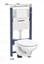 Комплект инсталляции Geberit с подвесным унитазом Geberit Idol 458.122.2U.1