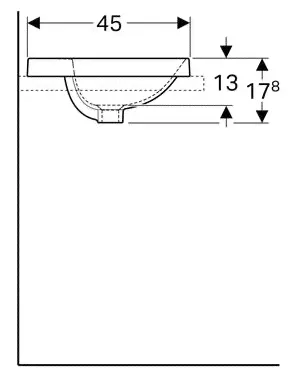 Geberit Раковина Geberit VariForm 55 500.740.01.2 умывальник-2