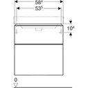 Тумба под раковину Geberit Smyle Square 58x61 500.352.JR.1 пекан