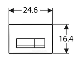 Кнопка смыва Geberit Delta 115.119.46.1 цвет хром