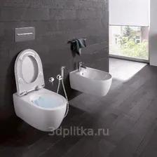 Унитаз с сиденьем и бачком Keramag Geberit ICon безободковый с микролифтом