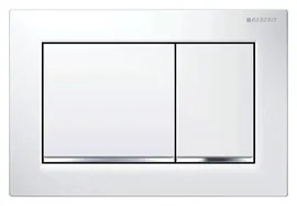 Клавиша смыва для унитаза Geberit Omega 30 115.080.KJ.1 белая/хром