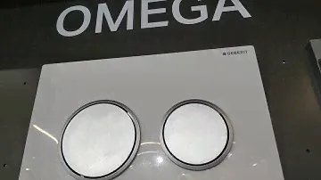 Geberit Omega 115.085.KL.1 flushing button White/Matt chrome/White