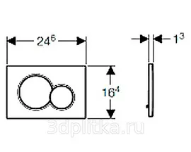 Кнопка смыва Geberit Sigma 01 115.770.DT.5 Латунь