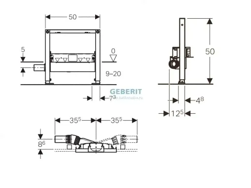 Инсталляция Geberit 111.591.00.1-0