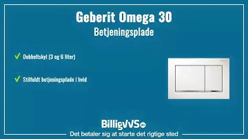 Geberit Omega 30 betjeningsplade, EAN: 4025416301240