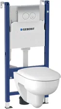 Комплект инсталляция Geberit Renova 500.124.TC.R с подвесным унитазом, с сиденьем микролифт, кнопка смыва хром