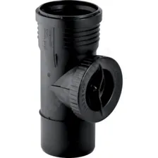 Ревизия PP-MD с круглой крышкой бесшумная Silent-PP Дн 110х90гр б/нап в/к Geberit 390.527.14.1