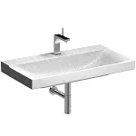 Раковина встраиваемая Geberit Xeno2 90х48 с отверстием, без перелива, белая (500.531.01.1)