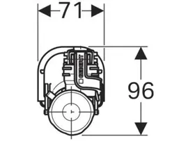 Впускной клапан Geberit ImpulsBasic360 1/2" 281.208.00.1