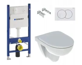 Купить Инсталляция Geberit с безободковым унитазом Geberit Selnova Rimfree, 500.153.07.1, сиденье микролифт, комплект Идеальная пара за 39560 ₽