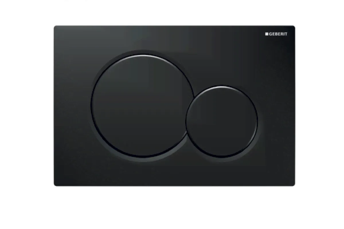Кнопка смыва Geberit Sigma 01 черная механическая-0