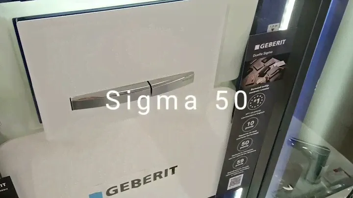 Geberit 115.788.11.2 Sigma50 Actuator plate, white alpine Клавіша з подвійним змивом, білий/хром мат