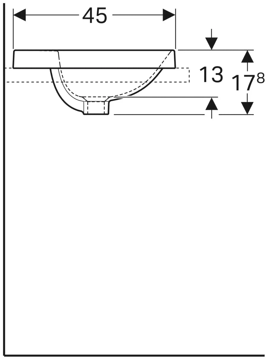 Geberit Раковина Geberit VariForm 55 500.740.01.2 умывальник-1