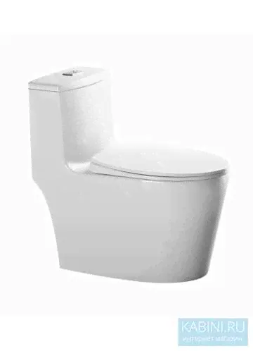 Напольный унитаз компакт Gid Tr2203 безободковый микролифт дюропласт GEBERIT